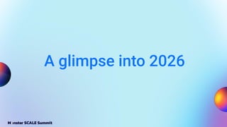 A glimpse into 2026
 