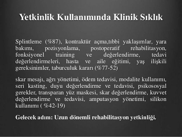 care burn rehabil j Fizyoterapi YanÄ±k KliniÄinde Perspektifi Konferans /