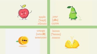 Fruit and vegetables