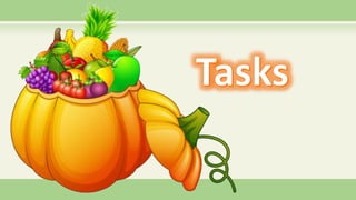 Fruit and vegetables