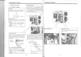Yanmar  diesel generator operation manual