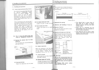 Yanmar  diesel generator operation manual