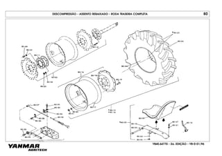 YB40.64770 - 2a. EDIÇÃO - YB-0-01/96
DESCOMPRESSÃO - ASSENTO REBAIXADO - RODA TRASEIRA COMPLETA 80
 
