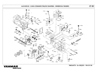 YB40.64770 - 2a. EDIÇÃO - YB-0-01/96
ALAVANCAS - CAIXA COMANDO TRAÇÃO DIANTEIRA - DIFERENCIAL TRASEIRO 27-30
 