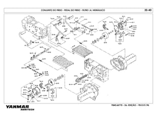 YB40.64770 - 2a. EDIÇÃO - YB-0-01/96
CONJUNTO DO FREIO - PEDAL DO FREIO - FILTRO (A) HIDRÁULICO 35-40
 
