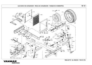 YB40.64770 - 2a. EDIÇÃO - YB-0-01/96
ALAVANCA DO ACELRADOR - PEDAL DO ACELERADOR - TANQUE DE COMBUSTÍVEL 10-12
 