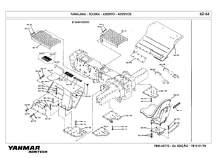 YB40.64770 - 2a. EDIÇÃO - YB-0-01/96
PARALAMA - SOLEIRA - ASSENTO - ADESIVOS 62-64
 