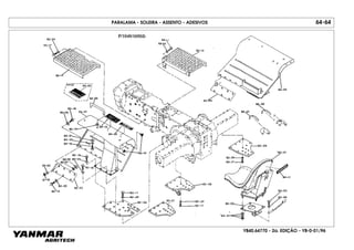 YB40.64770 - 2a. EDIÇÃO - YB-0-01/96
PARALAMA - SOLEIRA - ASSENTO - ADESIVOS 64-64
 