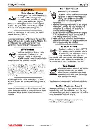 Yanmar 4 by marine diesel engine service repair manual PDF