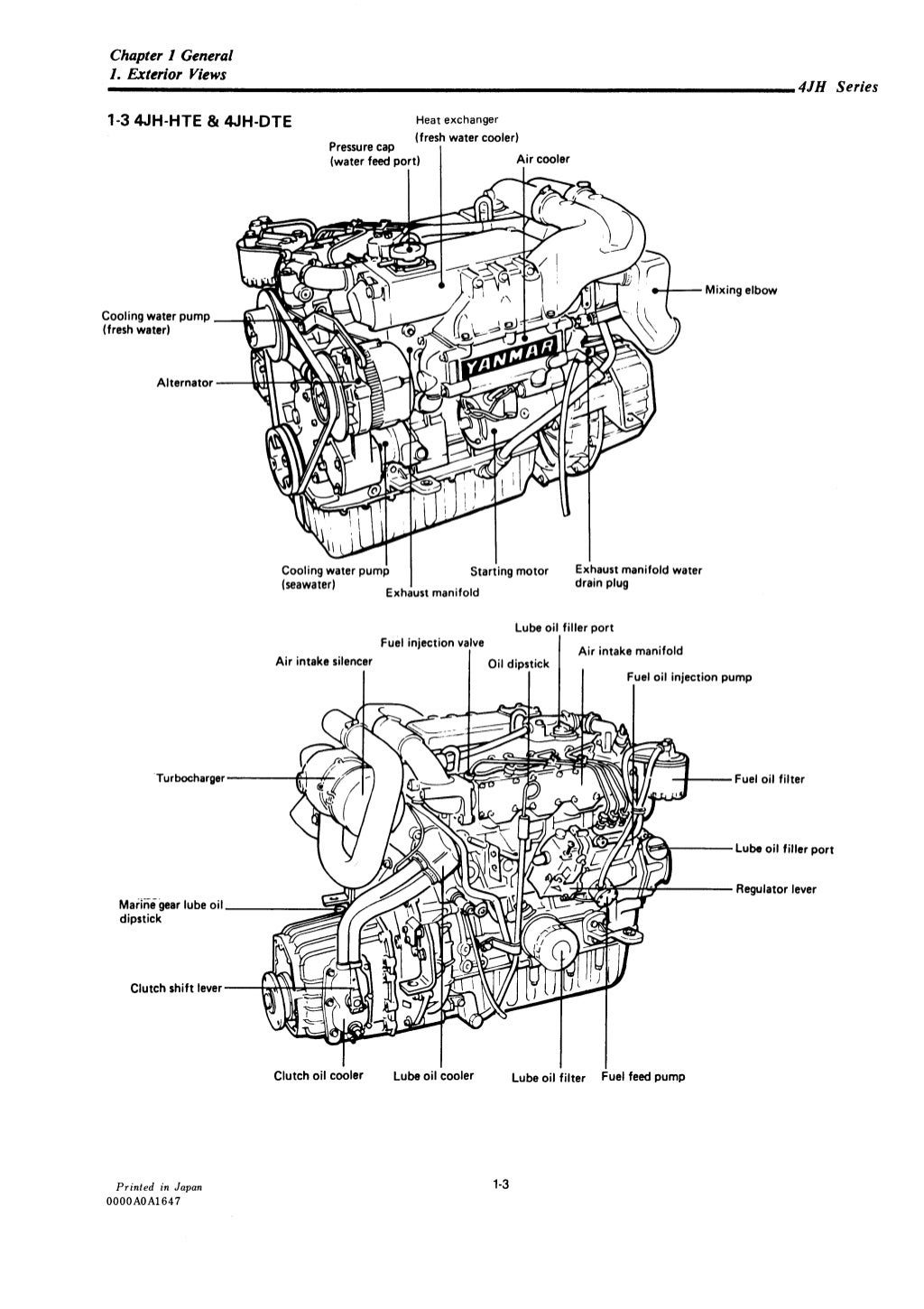 Yanmar 4 jhe marine diesel engine service repair manual