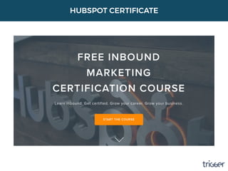 HUBSPOT CERTIFICATE
 