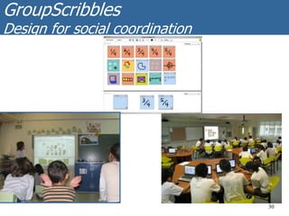 GroupScribbles
Design for social coordination
30
 