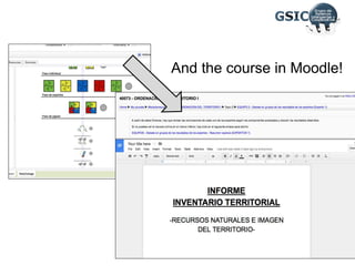 And the course in Moodle!
 