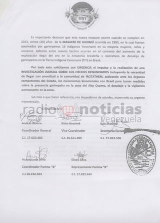 Amazon Indians in Venezuela Report Gold Miner Attack