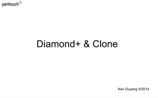 Diamond+ & Clone 
Ken Ouyang 9/2014 
 