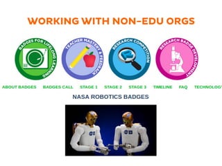 WORKING WITH NON-EDU ORGS
 