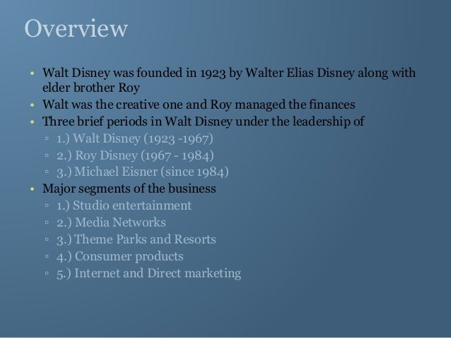 Walt disney case study