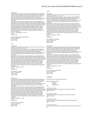 Yao Yao, Ian Kinskey,RobertGill MSDS6372 MLR Project 25
ods graphics on;
proc glmselect data=imp502 seed=1 plots(stepAxis=number)=(criterionPanel ASEPlot ASE);
class MSZoning Street LotShape LandContour Utilities LotConfig LandSlope Neighborhood
Condition1 Condition2 BldgType HouseStyle RoofStyle RoofMatl Exterior1st Exterior2nd
MasVnrType ExterQual ExterCond Foundation BsmtQual BsmtCond BsmtExposure
BsmtFinType1 BsmtFinType2 Heating HeatingQC CentralAir Electrical KitchenQual Functional
FireplaceQu GarageType GarageFinish GarageQual GarageCond PavedDrive SaleType
SaleCondition;
model SalePricel = MSZoning Street LotShape LandContour Utilities LotConfig LandSlope
Neighborhood Condition1 Condition2 BldgType HouseStyle RoofStyle RoofMatl Exterior1st
Exterior2nd MasVnrType ExterQual ExterCond Foundation BsmtQual BsmtCond BsmtExposure
BsmtFinType1 BsmtFinType2 Heating HeatingQC CentralAir Electrical KitchenQual Functional
FireplaceQu GarageType GarageFinish GarageQual GarageCond PavedDrive SaleType
SaleCondition MSSubClassl LotFrontagel LotAreal OverallQuall OverallCondl YearBuiltl
YearRemodAddl BsmtFinSF1l BsmtUnfSFl TotalBsmtSFl X1stFlrSFl GrLivAreal FullBathl
BedroomAbvGrl KitchenAbvGrl TotRmsAbvGrdl Fireplacesl GarageYrBltl GarageCarsl
GarageAreal OpenPorchSFl MoSoldl YrSoldl / selection=STEPWISE(choose=CV stop=AIC)
CVdetails showpvalues;
output out = imp50stepwiseCV p = Predict;
run; quit;
ods graphics off;
data imp50stepwiseCV2; set imp50stepwiseCV;
SalePrice = exp(Predict)-1;
keep id SalePrice;
where id > 1460;
;
*LAR;
ods graphics on;
proc glmselect data=imp502 seed=1 plots(stepAxis=number)=(criterionPanel ASEPlot ASE);
partition fraction(validate = 0.3 test = 0.2);
class MSZoning Street LotShape LandContour Utilities LotConfig LandSlope Neighborhood
Condition1 Condition2 BldgType HouseStyle RoofStyle RoofMatl Exterior1st Exterior2nd
MasVnrType ExterQual ExterCond Foundation BsmtQual BsmtCond BsmtExposure
BsmtFinType1 BsmtFinType2 Heating HeatingQC CentralAir Electrical KitchenQual Functional
FireplaceQu GarageType GarageFinish GarageQual GarageCond PavedDrive SaleType
SaleCondition;
model SalePricel = MSZoning Street LotShape LandContour Utilities LotConfig LandSlope
Neighborhood Condition1 Condition2 BldgType HouseStyle RoofStyle RoofMatl Exterior1st
Exterior2nd MasVnrType ExterQual ExterCond Foundation BsmtQual BsmtCond BsmtExposure
BsmtFinType1 BsmtFinType2 Heating HeatingQC CentralAir Electrical KitchenQual Functional
FireplaceQu GarageType GarageFinish GarageQual GarageCond PavedDrive SaleType
SaleCondition MSSubClassl LotFrontagel LotAreal OverallQuall OverallCondl YearBuiltl
YearRemodAddl BsmtFinSF1l BsmtUnfSFl TotalBsmtSFl X1stFlrSFl GrLivAreal FullBathl
BedroomAbvGrl KitchenAbvGrl TotRmsAbvGrdl Fireplacesl GarageYrBltl GarageCarsl
GarageAreal OpenPorchSFl MoSoldl YrSoldl / selection=LAR(choose=CV stop=AIC) CVdetails
showpvalues;
output out = imp50lar p = Predict;
run; quit;
ods graphics off;
data imp50lar2; set imp50lar;
SalePrice = exp(Predict)-1;
keep id SalePrice;
where id > 1460;
;
ods graphics on;
proc glmselect data=imp502 seed=1 plots(stepAxis=number)=(criterionPanel ASEPlot ASE);
class MSZoning Street LotShape LandContour Utilities LotConfig LandSlope Neighborhood
Condition1 Condition2 BldgType HouseStyle RoofStyle RoofMatl Exterior1st Exterior2nd
MasVnrType ExterQual ExterCond Foundation BsmtQual BsmtCond BsmtExposure
BsmtFinType1 BsmtFinType2 Heating HeatingQC CentralAir Electrical KitchenQual Functional
FireplaceQu GarageType GarageFinish GarageQual GarageCond PavedDrive SaleType
SaleCondition;
model SalePricel = MSZoning Street LotShape LandContour Utilities LotConfig LandSlope
Neighborhood Condition1 Condition2 BldgType HouseStyle RoofStyle RoofMatl Exterior1st
Exterior2nd MasVnrType ExterQual ExterCond Foundation BsmtQual BsmtCond BsmtExposure
BsmtFinType1 BsmtFinType2 Heating HeatingQC CentralAir Electrical KitchenQual Functional
FireplaceQu GarageType GarageFinish GarageQual GarageCond PavedDrive SaleType
SaleCondition MSSubClassl LotFrontagel LotAreal OverallQuall OverallCondl YearBuiltl
YearRemodAddl BsmtFinSF1l BsmtUnfSFl TotalBsmtSFl X1stFlrSFl GrLivAreal FullBathl
BedroomAbvGrl KitchenAbvGrl TotRmsAbvGrdl Fireplacesl GarageYrBltl GarageCarsl
GarageAreal OpenPorchSFl MoSoldl YrSoldl / selection=LAR(choose=CV stop=AIC) CVdetails
showpvalues;
output out = imp50larCV p = Predict;
run; quit;
ods graphics off;
data imp50larCV2; set imp50larCV;
SalePrice = exp(Predict)-1;
keep id SalePrice;
where id > 1460;
;
*LASSO;
ods graphics on;
proc glmselect data=imp502 seed=1 plots(stepAxis=number)=(criterionPanel ASEPlot ASE);
partition fraction(validate = 0.3 test = 0.2);
class MSZoning Street LotShape LandContour Utilities LotConfig LandSlope Neighborhood
Condition1 Condition2 BldgType HouseStyle RoofStyle RoofMatl Exterior1st Exterior2nd
MasVnrType ExterQual ExterCond Foundation BsmtQual BsmtCond BsmtExposure
BsmtFinType1 BsmtFinType2 Heating HeatingQC CentralAir Electrical KitchenQual Functional
FireplaceQu GarageType GarageFinish GarageQual GarageCond PavedDrive SaleType
SaleCondition;
model SalePricel = MSZoning Street LotShape LandContour Utilities LotConfig LandSlope
Neighborhood Condition1 Condition2 BldgType HouseStyle RoofStyle RoofMatl Exterior1st
Exterior2nd MasVnrType ExterQual ExterCond Foundation BsmtQual BsmtCond BsmtExposure
BsmtFinType1 BsmtFinType2 Heating HeatingQC CentralAir Electrical KitchenQual Functional
FireplaceQu GarageType GarageFinish GarageQual GarageCond PavedDrive SaleType
SaleCondition MSSubClassl LotFrontagel LotAreal OverallQuall OverallCondl YearBuiltl
YearRemodAddl BsmtFinSF1l BsmtUnfSFl TotalBsmtSFl X1stFlrSFl GrLivAreal FullBathl
BedroomAbvGrl KitchenAbvGrl TotRmsAbvGrdl Fireplacesl GarageYrBltl GarageCarsl
GarageAreal OpenPorchSFl MoSoldl YrSoldl / selection=LASSO(choose=CV stop=AIC) CVdetails
showpvalues;
output out = imp50lasso p = Predict;
run; quit;
ods graphics off;
data imp50lasso2; set imp50lasso;
SalePrice = exp(Predict)-1;
keep id SalePrice;
where id > 1460;
;
ods graphics on;
proc glmselect data=imp502 seed=1 plots(stepAxis=number)=(criterionPanel ASEPlot ASE);
class MSZoning Street LotShape LandContour Utilities LotConfig LandSlope Neighborhood
Condition1 Condition2 BldgType HouseStyle RoofStyle RoofMatl Exterior1st Exterior2nd
MasVnrType ExterQual ExterCond Foundation BsmtQual BsmtCond BsmtExposure
BsmtFinType1 BsmtFinType2 Heating HeatingQC CentralAir Electrical KitchenQual Functional
FireplaceQu GarageType GarageFinish GarageQual GarageCond PavedDrive SaleType
SaleCondition;
model SalePricel = MSZoning Street LotShape LandContour Utilities LotConfig LandSlope
Neighborhood Condition1 Condition2 BldgType HouseStyle RoofStyle RoofMatl Exterior1st
Exterior2nd MasVnrType ExterQual ExterCond Foundation BsmtQual BsmtCond BsmtExposure
BsmtFinType1 BsmtFinType2 Heating HeatingQC CentralAir Electrical KitchenQual Functional
FireplaceQu GarageType GarageFinish GarageQual GarageCond PavedDrive SaleType
SaleCondition MSSubClassl LotFrontagel LotAreal OverallQuall OverallCondl YearBuiltl
YearRemodAddl BsmtFinSF1l BsmtUnfSFl TotalBsmtSFl X1stFlrSFl GrLivAreal FullBathl
BedroomAbvGrl KitchenAbvGrl TotRmsAbvGrdl Fireplacesl GarageYrBltl GarageCarsl
GarageAreal OpenPorchSFl MoSoldl YrSoldl / selection=LASSO(choose=CV stop=AIC) CVdetails
showpvalues;
output out = imp50lassoCV p = Predict;
run; quit;
ods graphics off;
data imp50lassoCV2; set imp50lassoCV;
SalePrice = exp(Predict)-1;
keep id SalePrice;
where id > 1460;
;
75 imputation
FILENAME REFFILE '/home/yaoy890/proj 1/total75.csv';
PROC IMPORT DATAFILE=REFFILE
DBMS=CSV
OUT=imp75;
GETNAMES=YES;
RUN;
proc sgscatter data=imp75;
matrix SalePrice MSSubClass LotFrontage LotArea OverallQual OverallCond /
diagonal=(histogram) ;
run;
proc sgscatter data=imp75;
matrix SalePrice YearBuilt YearRemodAdd BsmtUnfSF TotalBsmtSF X1stFlrSF /
diagonal=(histogram) ;
run;
proc sgscatter data=imp75;
matrix SalePrice GrLivArea FullBath BedroomAbvGr KitchenAbvGr TotRmsAbvGrd /
diagonal=(histogram) ;
run;
proc sgscatter data=imp75;
matrix SalePrice GarageYrBlt GarageCars GarageArea MoSold YrSold / diagonal=(histogram) ;
run;
 