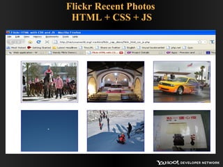 Flickr Recent Photos  HTML + CSS + JS 