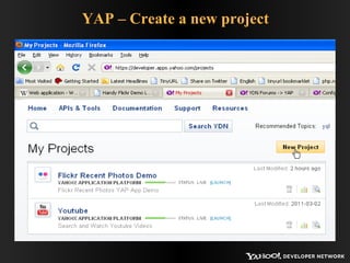 YAP – Create a new project 