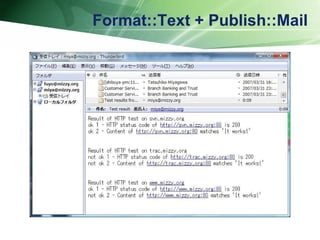 Format::Text + Publish::Mail 