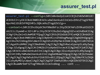 assurer_test.pl assurer_test.pl   -&ndash; config = LS0tCmNvbmZpZzoKICBjb250ZW50OiBJ dCB3b3JrcyEKICBob3N0OiB3d3cubWl6enkub3JnCm1vZHVsZTogSFRUUApuYW1lOiBIVFRQIHRlc3QKcm9sZTogd2ViCg== - - context =LS0tICEhcGVybC9oYXNoOkFzc3VyZXIKYmFzZV9kaXI6IC9 ob21lL21peWEvc3ZrL0Fzc3VyZXIKY29uZmlnOgogIGZvcm1hdDoKICAgIC0gY29uZmlnOiAmMSB7fQogICAgICBtb2R1bGU6IFRleHQKICBnbG9iYWw6CiAgICBob3N0OiB+CiAgICBpbnRlcnZhbDogMwogICAgbG9nOgogICAgICBsZXZlbDogZGVidWcKICAgIG5vX2RpYWc6IDAKICAgIHJldHJ5OiAzCiAgaG9zdHM6CiAgICBmdHA6CiAgICAgIC0gZnRwLm1penp5Lm9yZwogICAgc3ZuOgogICAgICAtIHN2bi5taXp6eS5vcmcKICAgIHdlYjoKICAgICAgLSB3d3cubWl6enkub3JnCiAgICAgIC0gc3ZuLm1penp5Lm9yZwogICAgICAtIHRyYWMubWl6enkub3JnCiAgbm90aWZ5OgogICAgLSBjb25maWc6CiAgICAgICAgYW5ub3VuY2U6IG5vdGljZQogICAgICAgIGNoYXJzZXQ6IGlzby0yMDIyLWpwCiAgICAgICAgZGFlbW9uX3BvcnQ6IDk5OTEKICAgICAgICBuaWNrbmFtZTogYXNzdXJlcmJvdAog  ... cont ... 