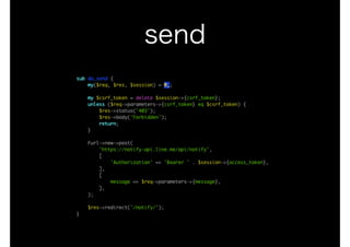 LINE BOT on the Perl (YAPC::Hokkaido ver.)