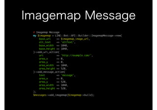 LINE BOT on the Perl (YAPC::Hokkaido ver.)