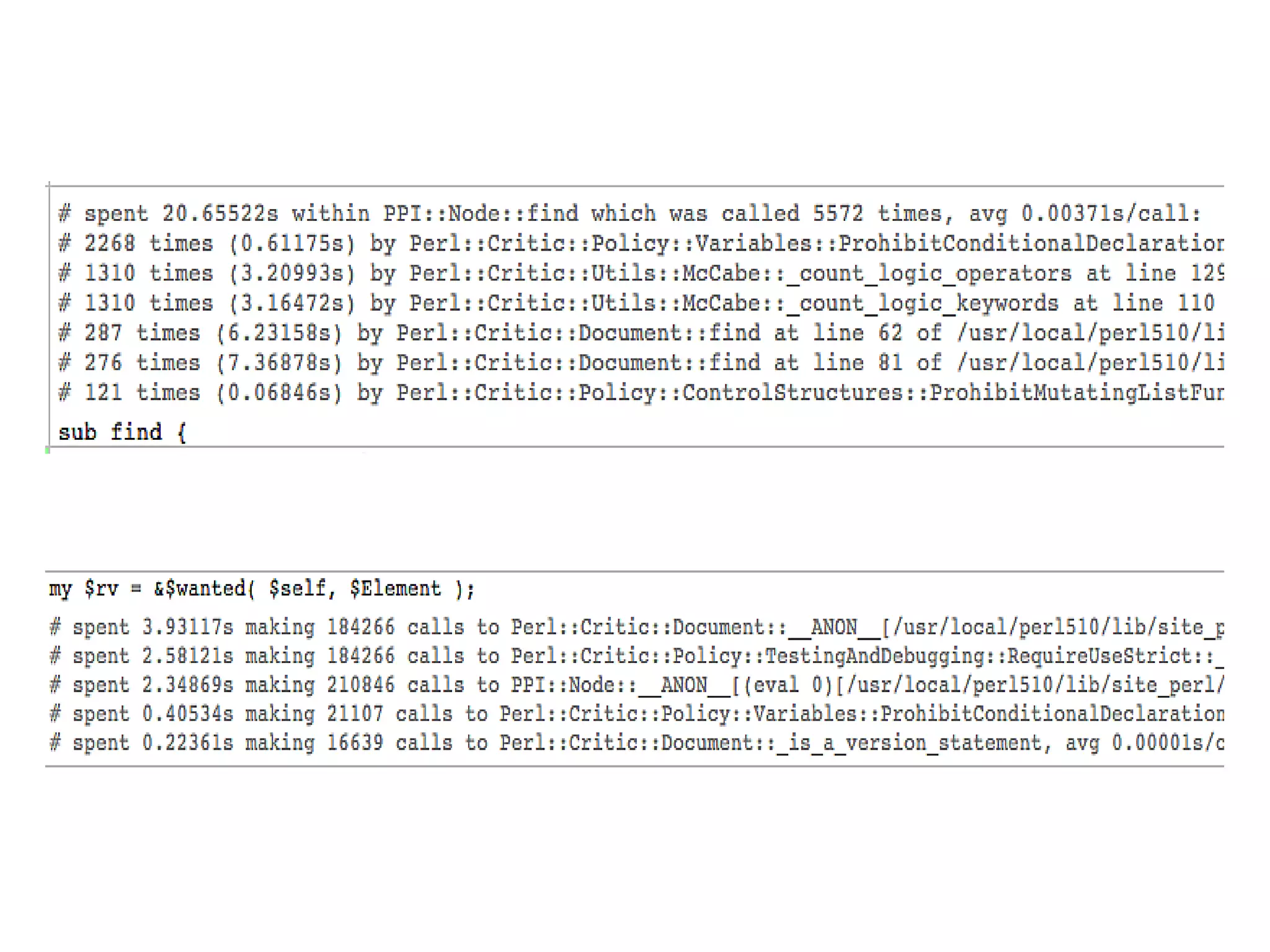 YAPC::Europe 2008 - Mike Astle - Profiling
