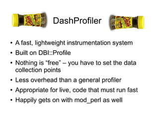 YAPC::Europe 2008 - Mike Astle - Profiling