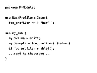 YAPC::Europe 2008 - Mike Astle - Profiling