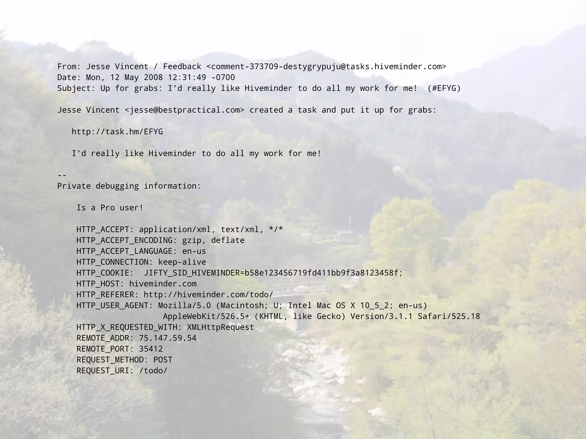 Hiveminder - Everything but the Secret Sauce