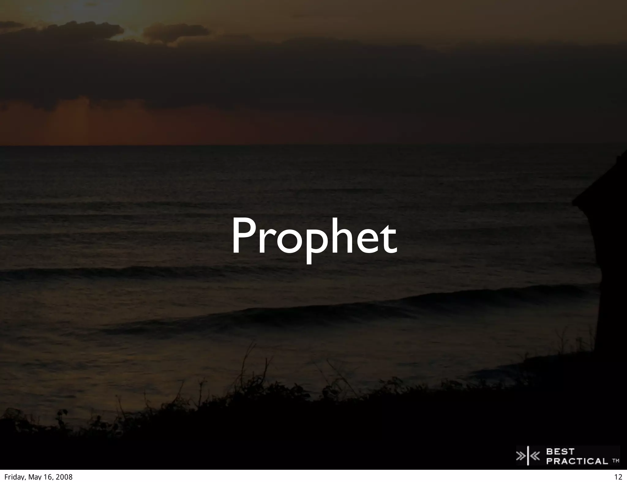 Prophet - A peer to peer replicated disconnected database