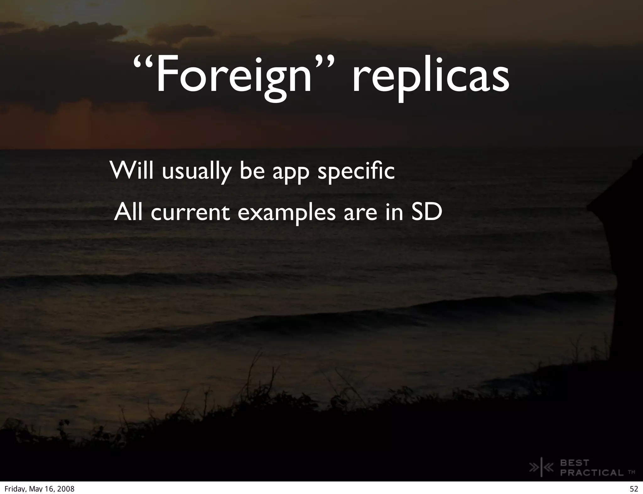 Prophet - A peer to peer replicated disconnected database