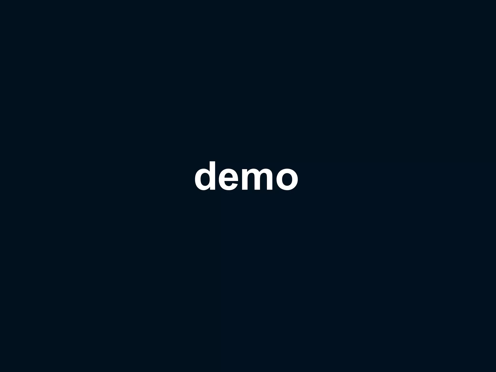 demo
 