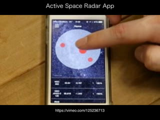 Active Space Radar App
https://vimeo.com/125236713
 