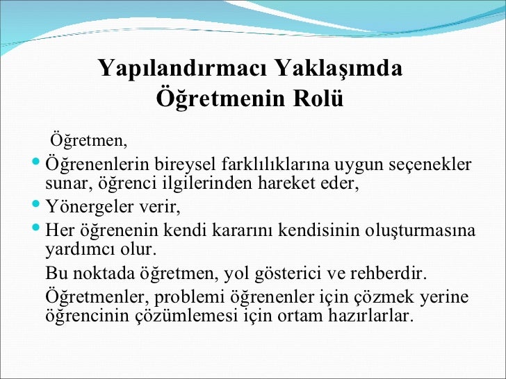 Yapilandirmaci Yaklasim22222