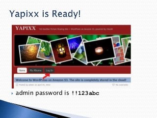 

admin password is !!123abc

 