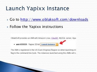 

Go to http://www.oblaksoft.com/downloads



Follow the Yapixx instructions

 