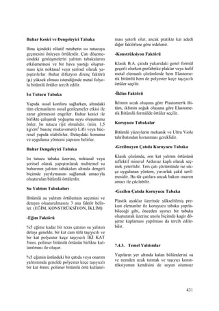 Yapılarda Isı-Su Yalıtımları