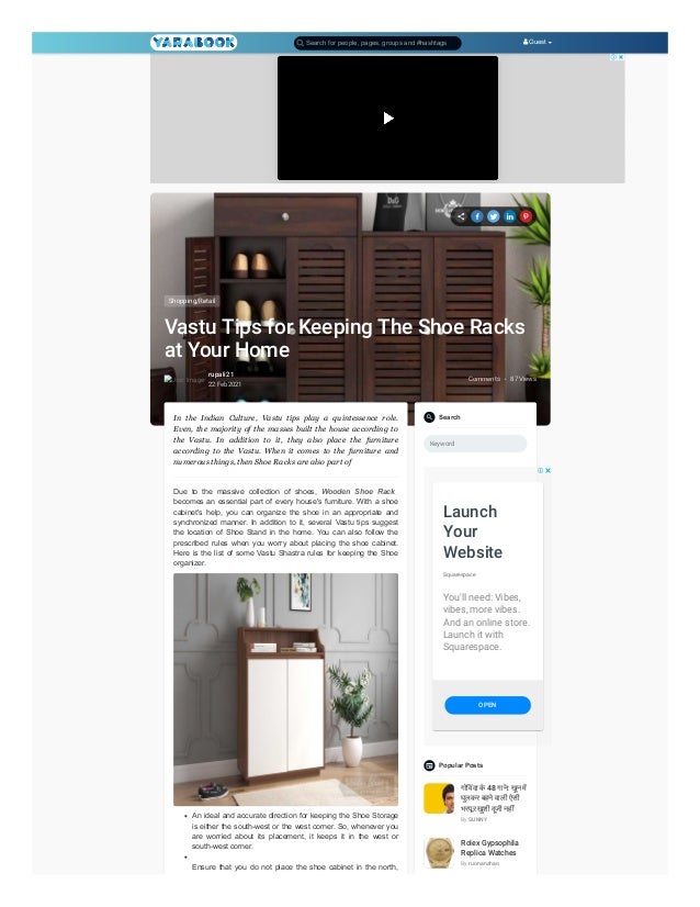 Vastu Tips for Keeping The Shoe Racks at Your Home