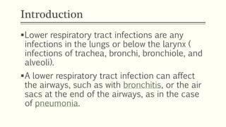 Lower Respiratory Tract Infections Presentation | PPTX