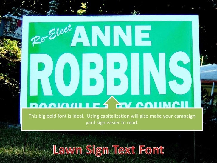8 Yard Sign Design Elements