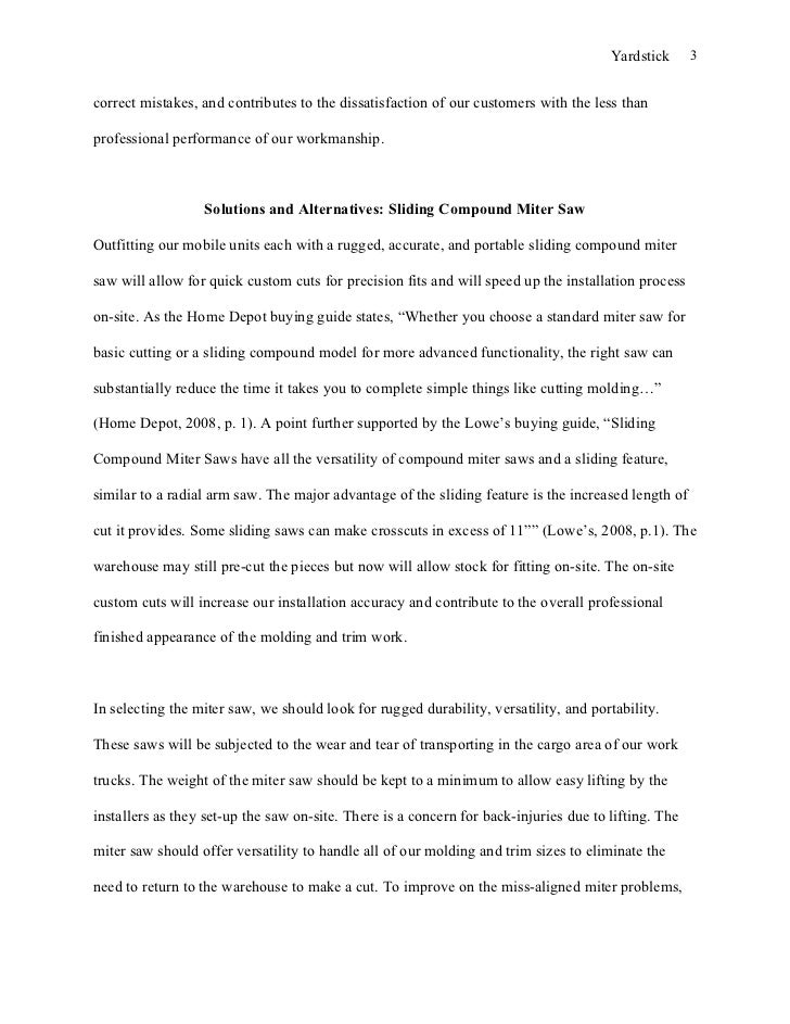 analytical report