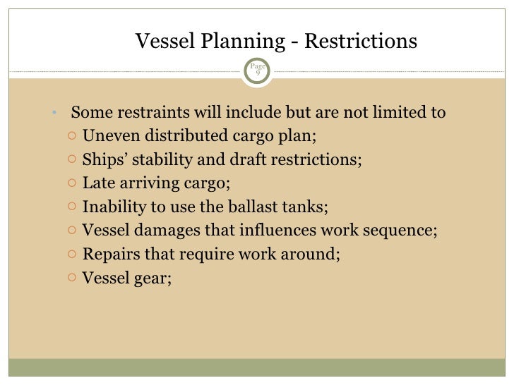 Berth,Yard & Vessel Planning