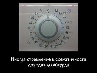 Иногда стремление к схематичности
доходит до абсурда
 