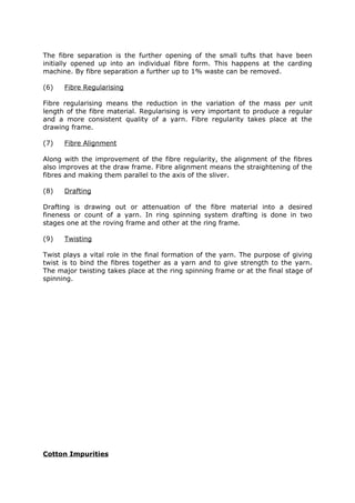 Yarn formation | PDF