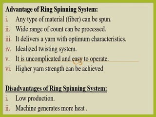 Yarn manufacturing process | PPTX
