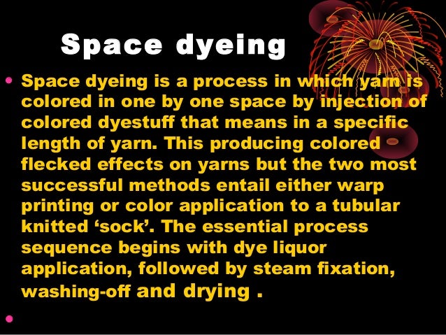Yarn printing(Space dyeing)