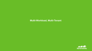 Page © Hortonworks Inc. 2014
Multi-Workload, Multi-Tenant
 